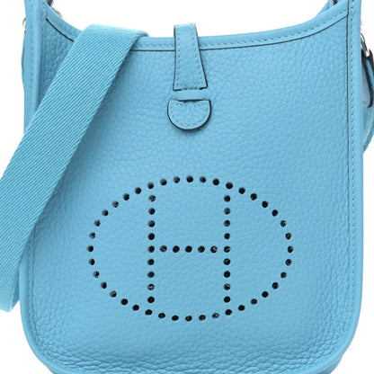 Hermes Taurillon Clemence Evelyne TPM Bleu Du Nord 8 of 11