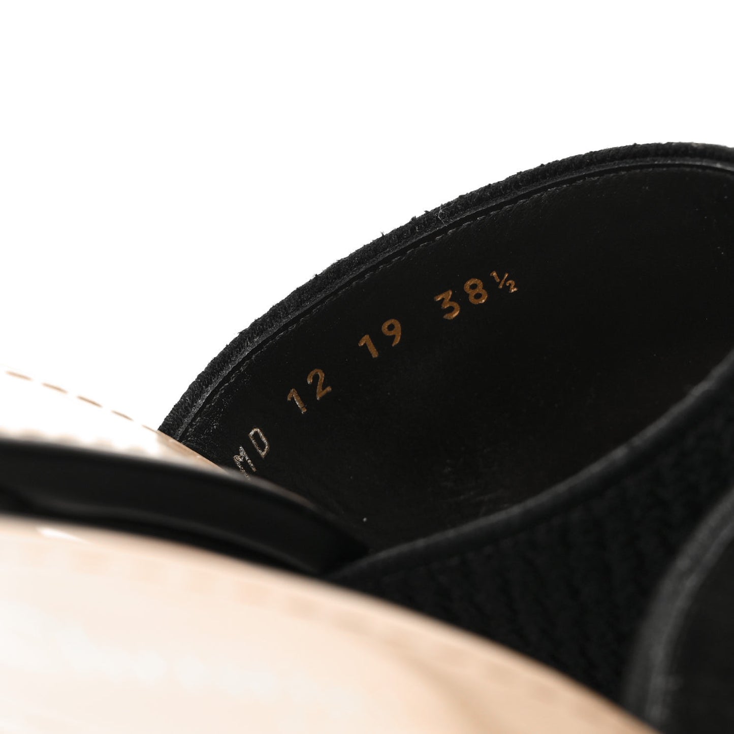 Cotton Embroidered Dway 85mm Slide Sandals 38.5 Black