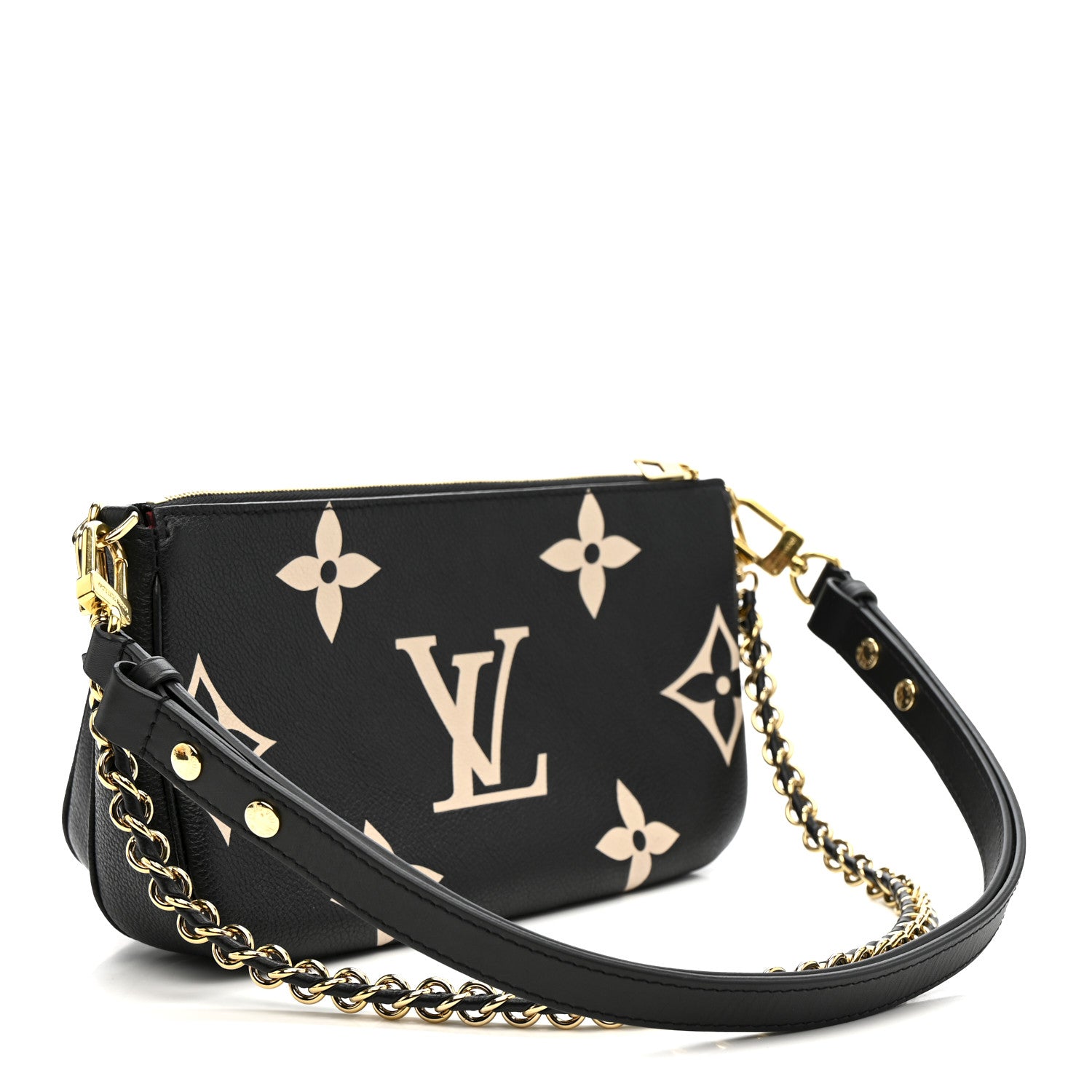 Louis Vuitton Empreinte Monogram Giant Multi Pochette Accessories Black Beige 3 of 11