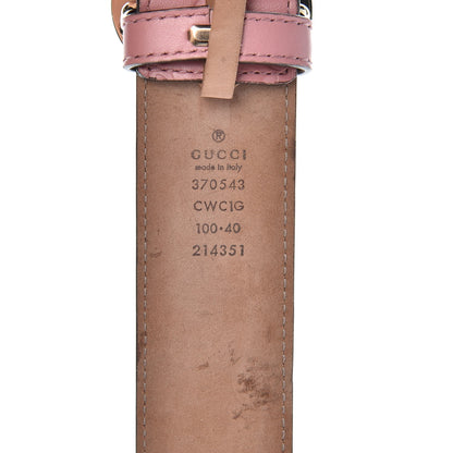 Gucci Guccissima Signature Interlocking G 37mm Belt 100 40 Rose Baby Candy 4 of 10