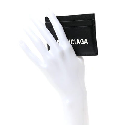 Balenciaga Calfskin Multi Card Case Black 2 of 8