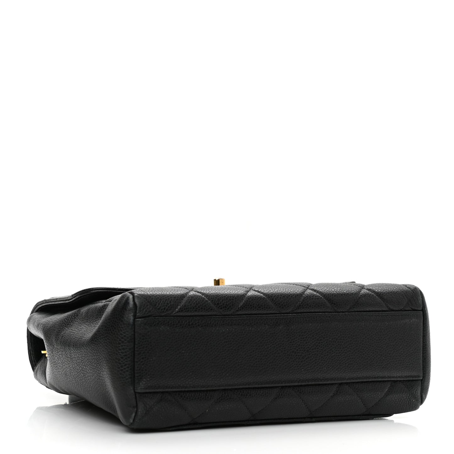 Caviar Quilted Medium Single Flap Black