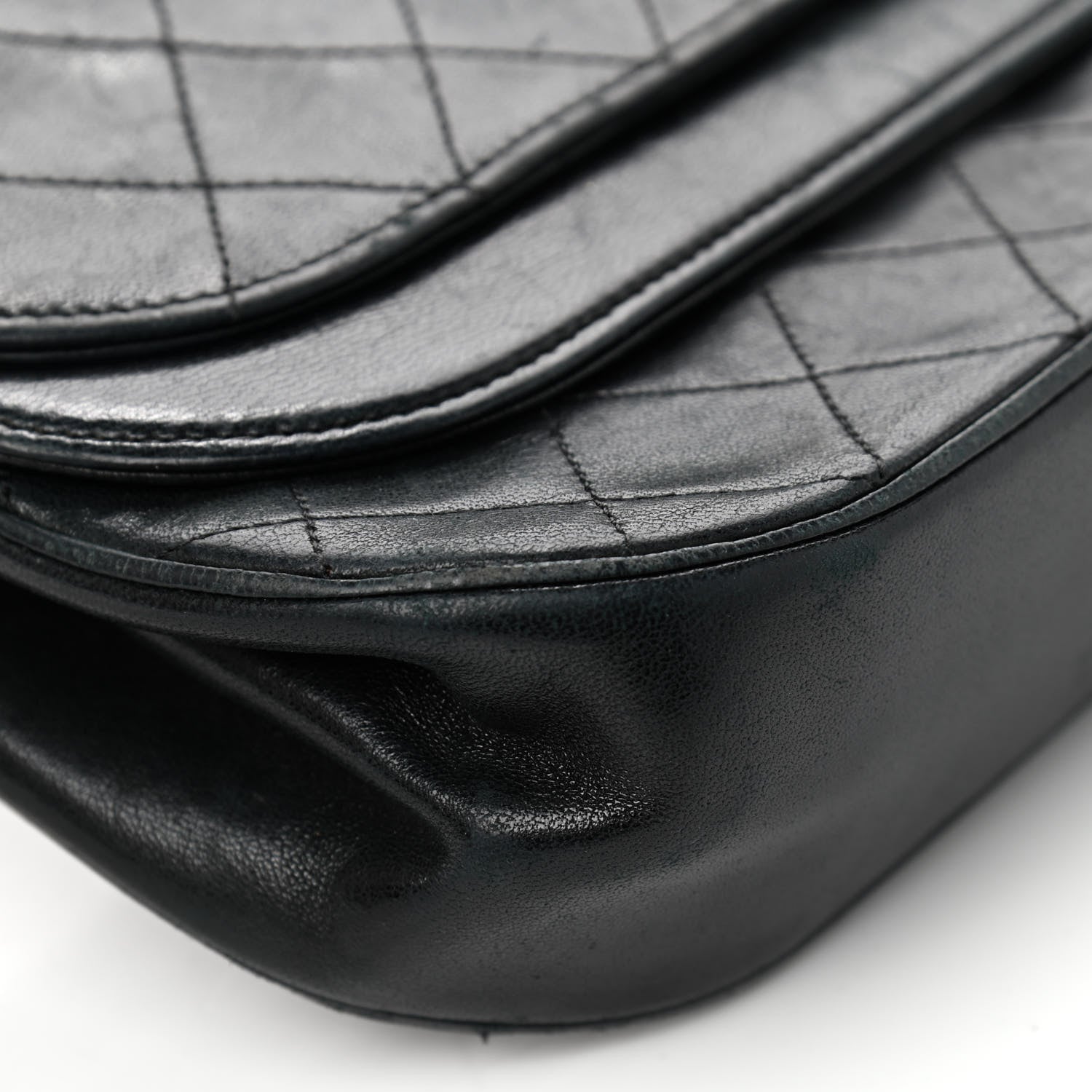 Chanel Lambskin Quilted Medium Double Flap Black 9 of 18