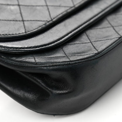 Chanel Lambskin Quilted Medium Double Flap Black 9 of 18