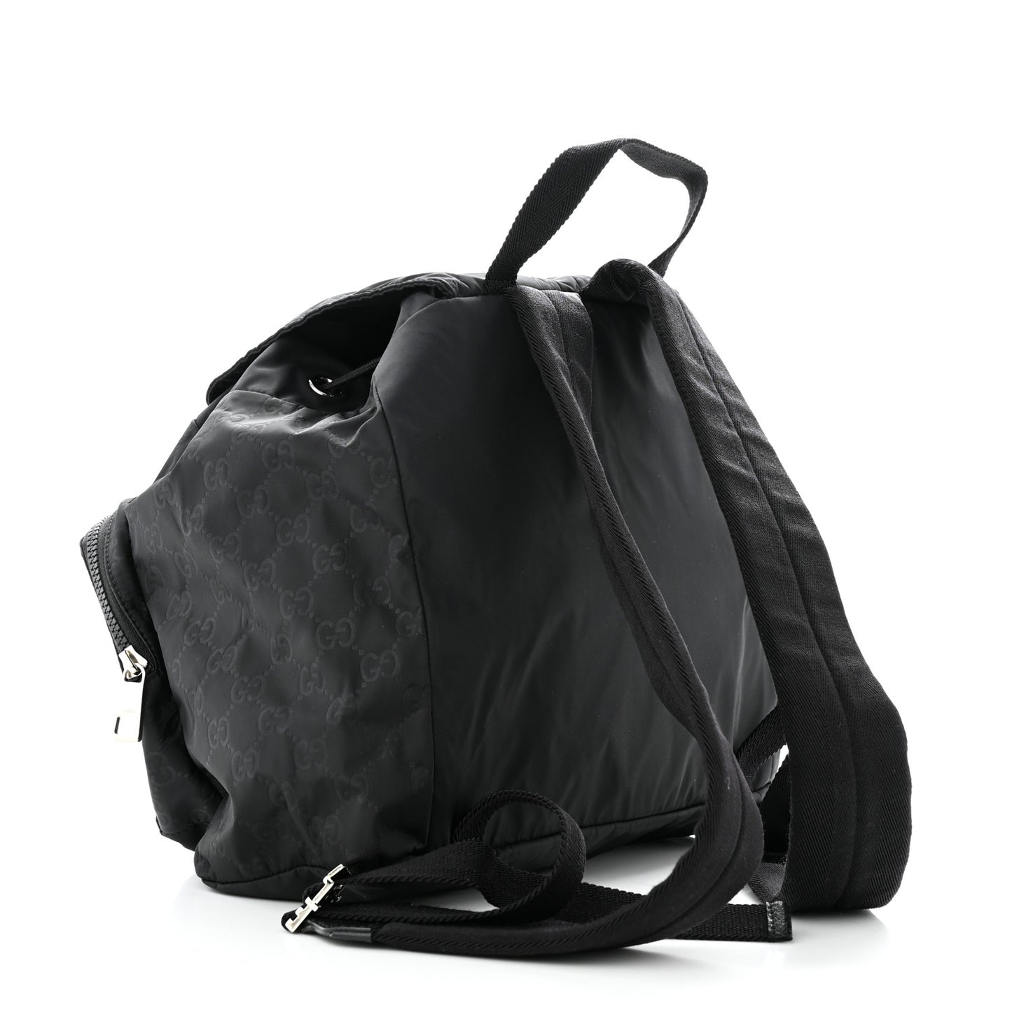 Nylon Monogram Small Single Buckle Backpack Black