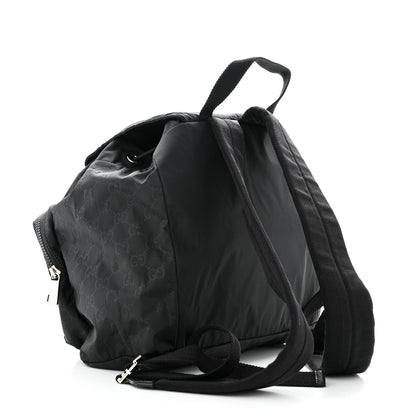 Gucci Nylon Monogram Small Single Buckle Backpack Black 3 of 10