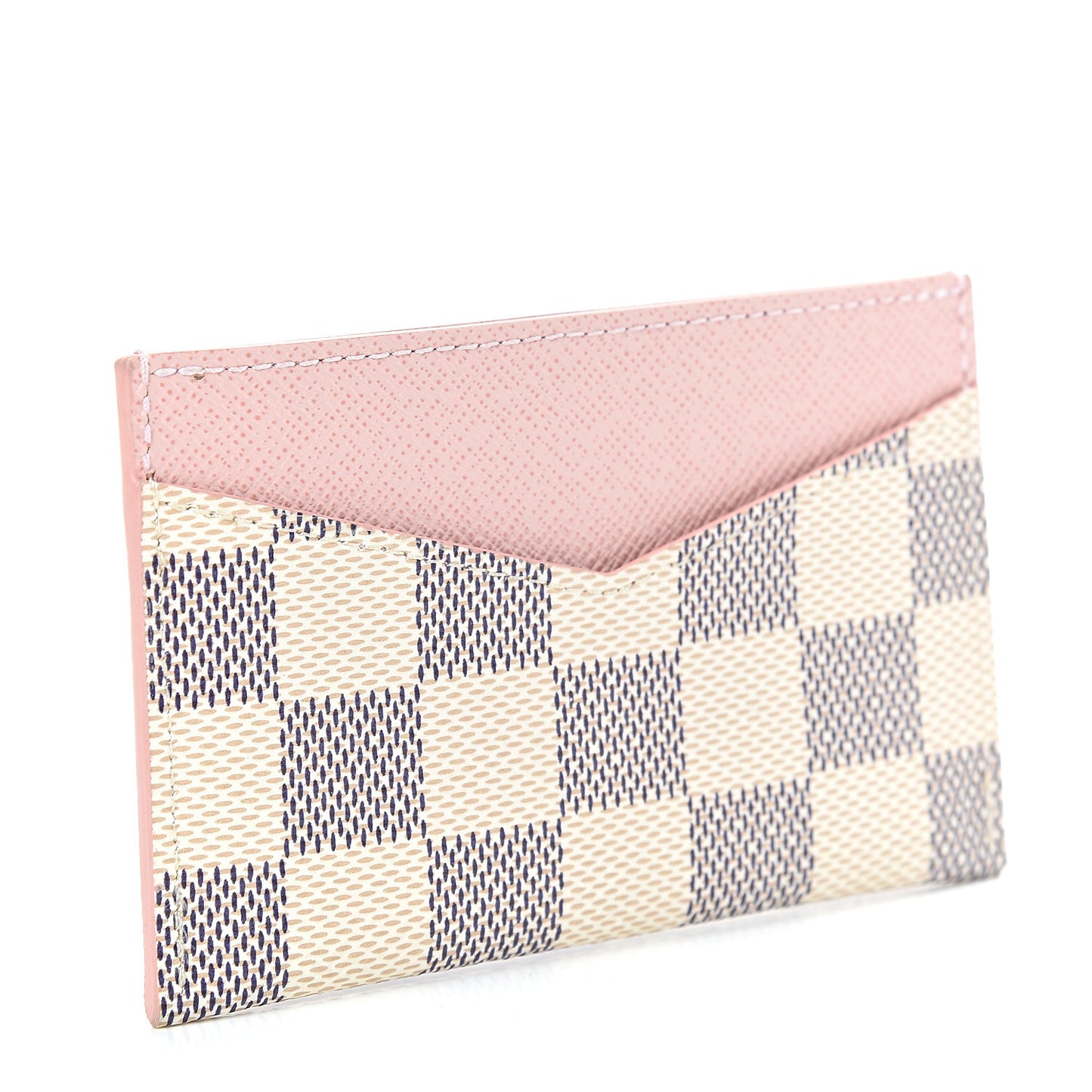 Damier Azur Daily Card Holder Rose Ballerine
