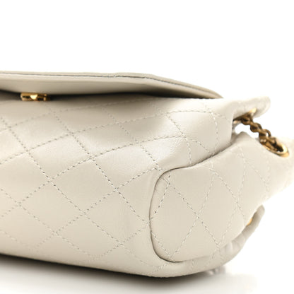 Saint Laurent Lambskin Quilted Monogram Mini Nolita Blanc Vintage 10 of 11