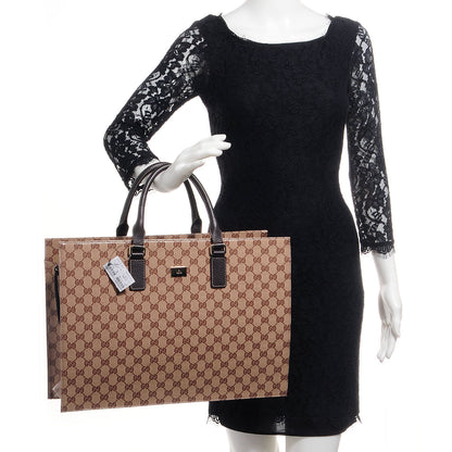 Gucci Crystal Monogram Briefcase Brown 2 of 7