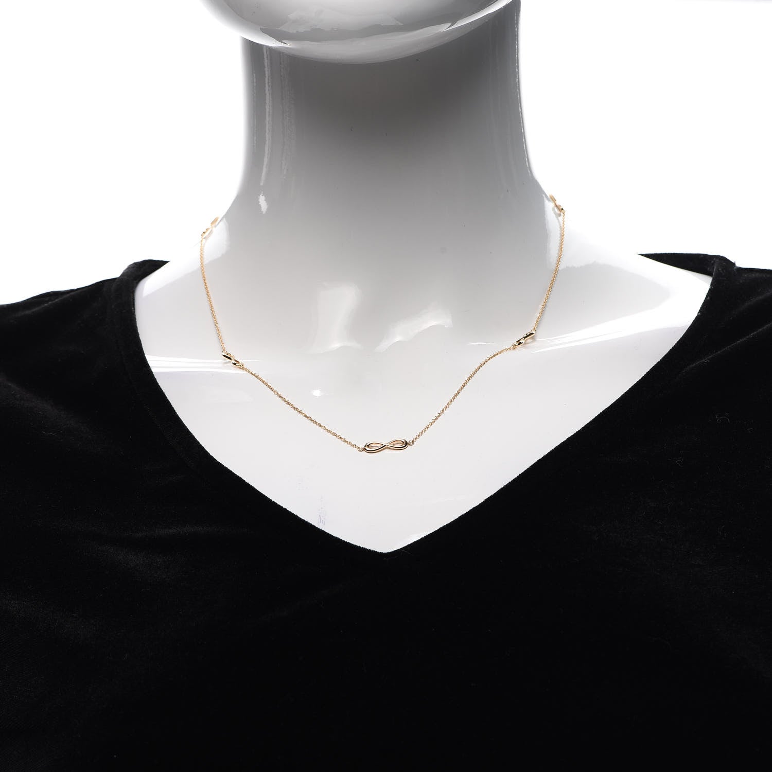 Tiffany 18K Rose Gold Infinity Endless Necklace 2 of 6
