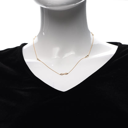 Tiffany 18K Rose Gold Infinity Endless Necklace 2 of 6