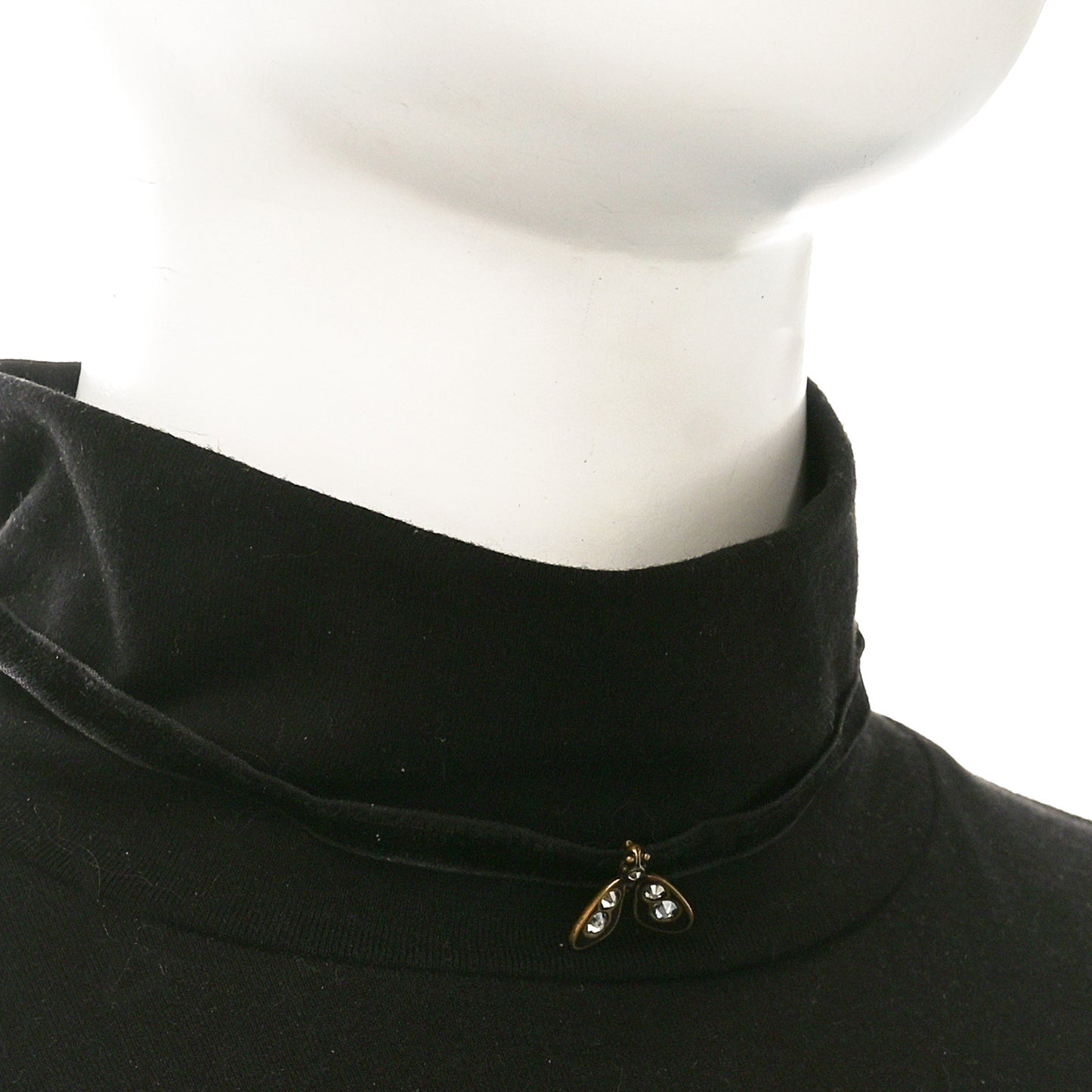 Velvet Ribbon Butterfly Choker Necklace Black