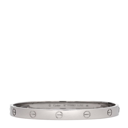 Cartier 18K White Gold LOVE Bracelet 19 3 of 7
