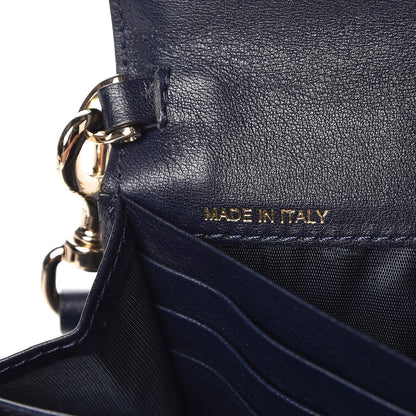 Valentino Garavani Calfskin Rockstud Wristlet Travel Wallet Marine 8 of 9