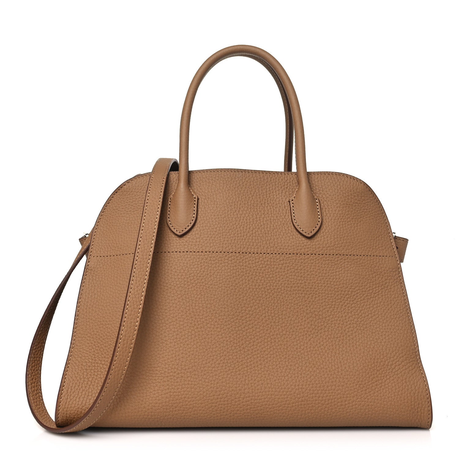 The Row Matte Grained Calfskin Soft Margaux 12 Sandpit 1 of 9