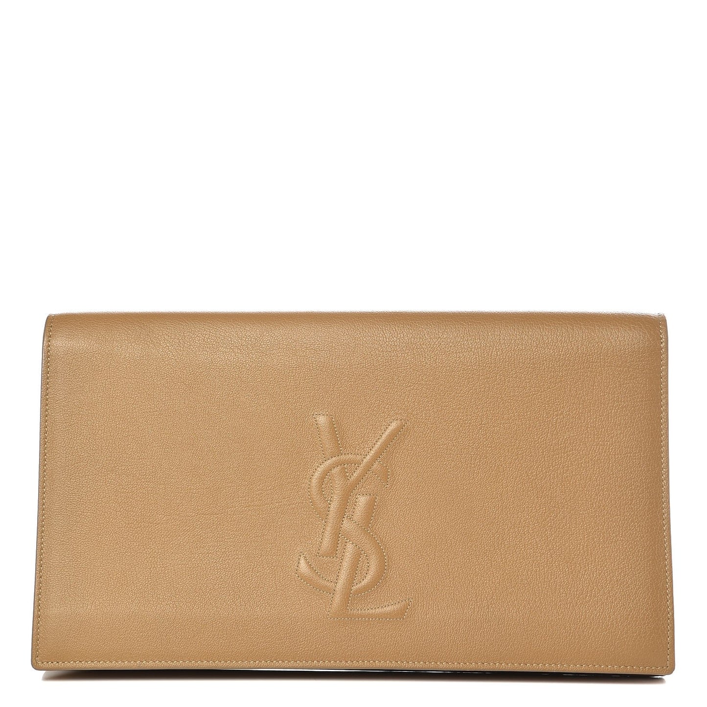 Calfskin Large Belle De Jour Clutch Beige