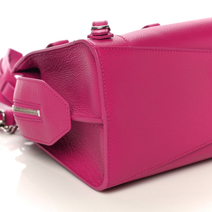 Balenciaga Grained Calfskin Neo Classic Silver Hardware S City Fuchsia 8 of 9