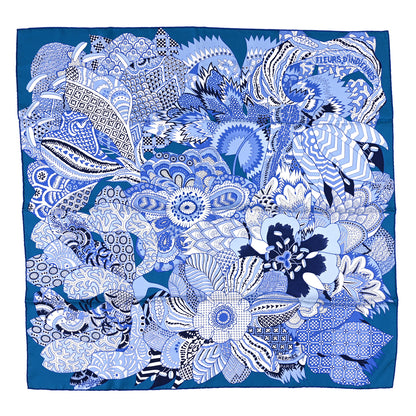 Hermes Silk Fleurs D'Indiennes Scarf 90 1 of 7