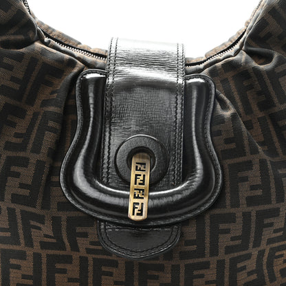 Fendi Zucca B Buckle Hobo Tobacco Castagna 7 of 10