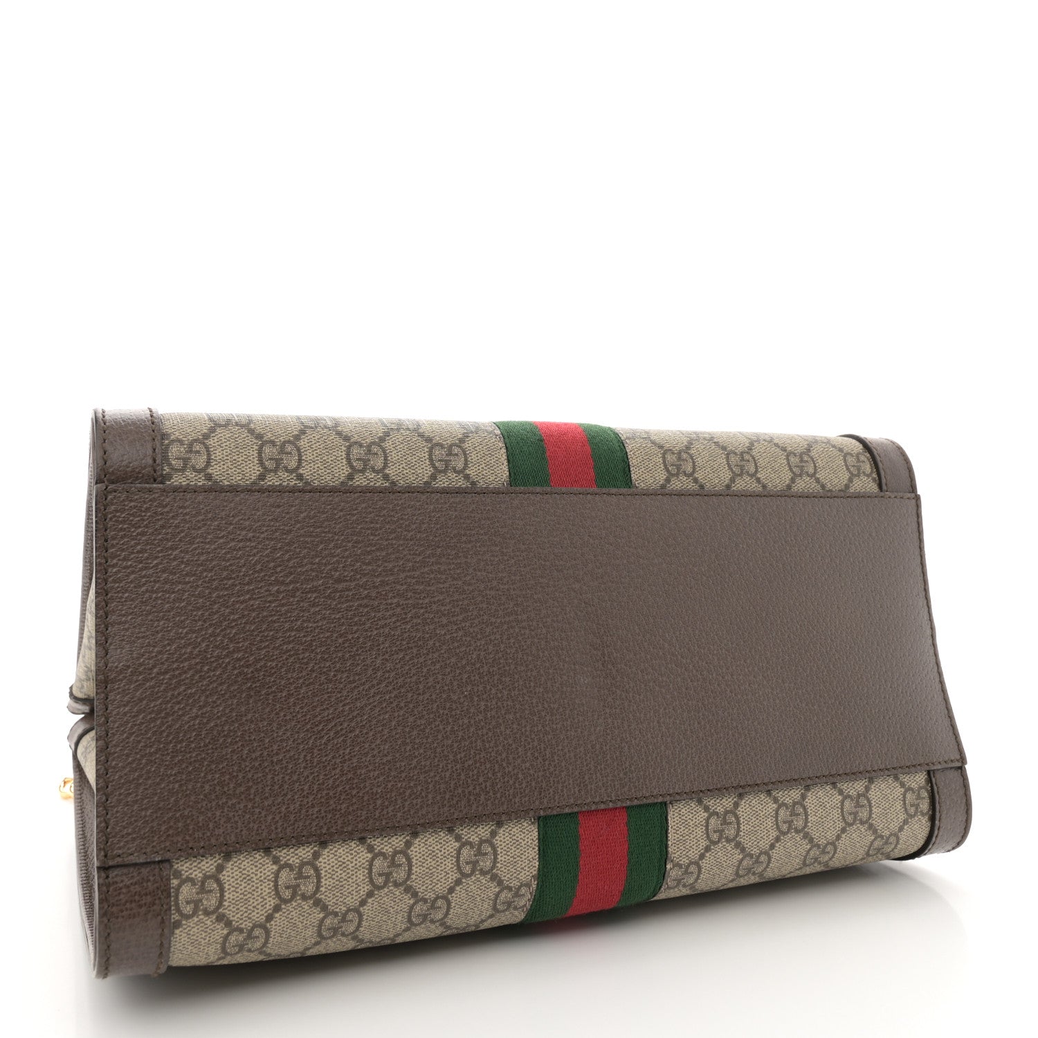 Gucci GG Supreme Monogram Web Medium Ophidia Tote Bag Brown 4 of 10