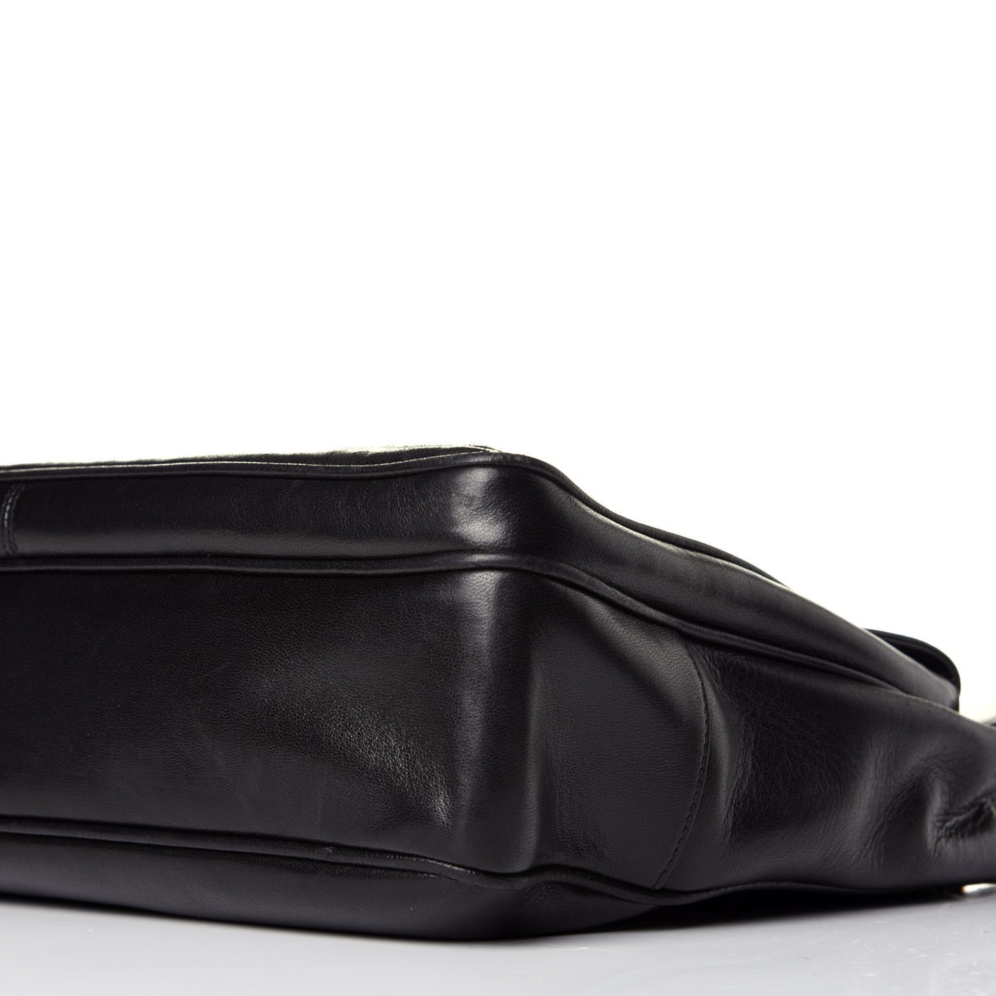 Lambskin Flap Shoulder Bag Black