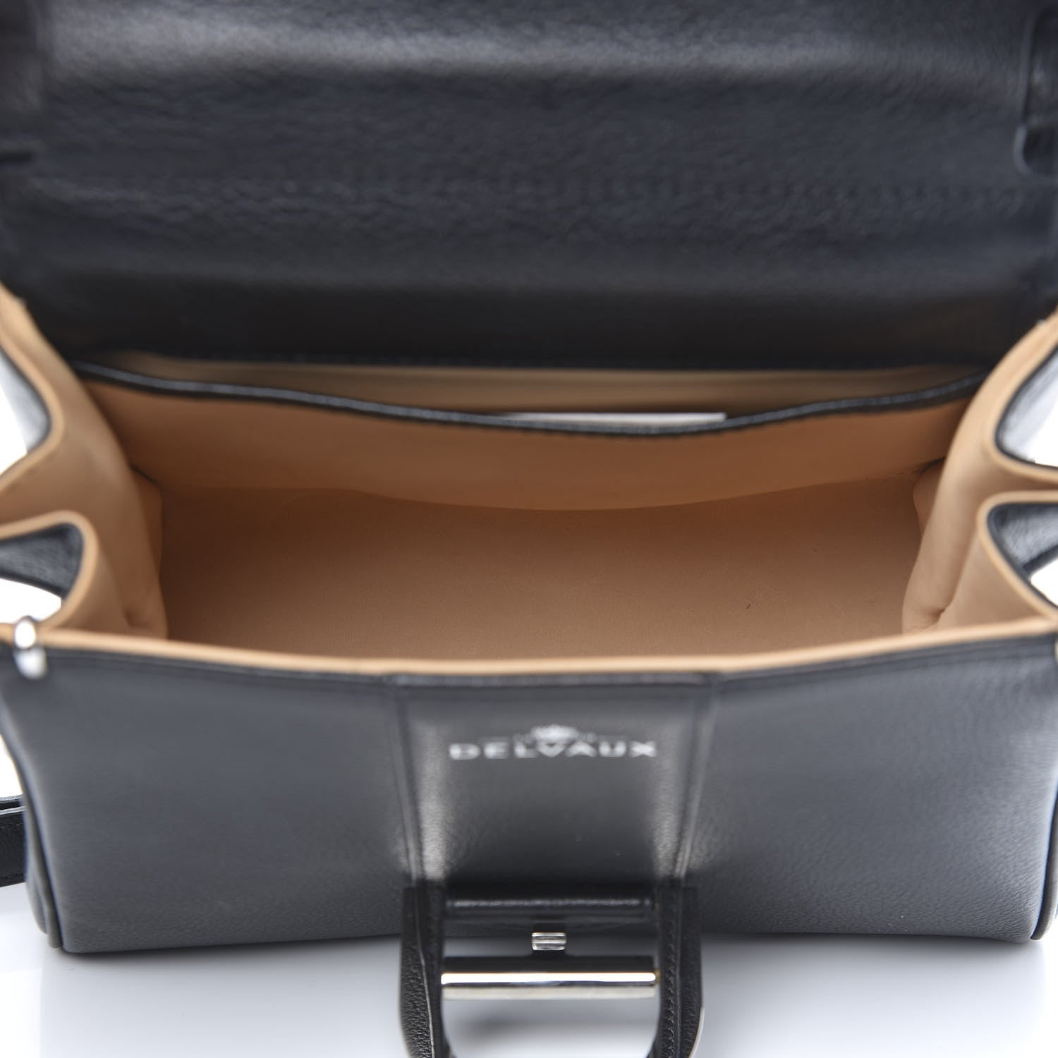 Delvaux Grained Calfskin Mini Brillant Satchel Black 5 of 9