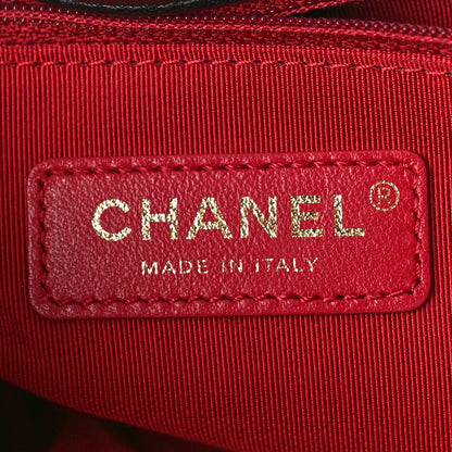 Chanel Lambskin Quilted Logo Strap Flap Black 7 of 10