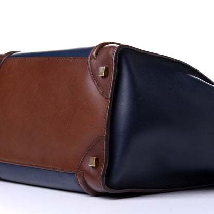 Celine Smooth Calfskin Mini Tri-Color Luggage Navy 10 of 10