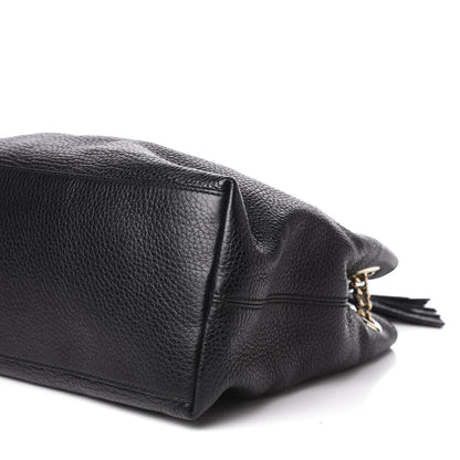 Gucci Pebbled Calfskin Medium Soho Chain Shoulder Bag Black 10 of 11