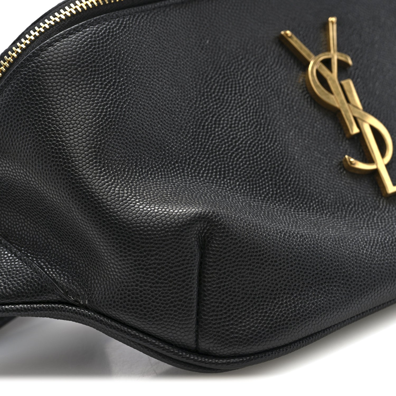 Saint Laurent Grain De Poudre Monogram Belt Bag Black 8 of 9