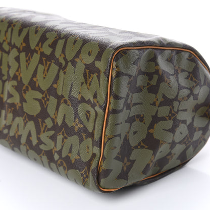 Louis Vuitton Monogram Graffiti Speedy 30 Kaki 6 of 9