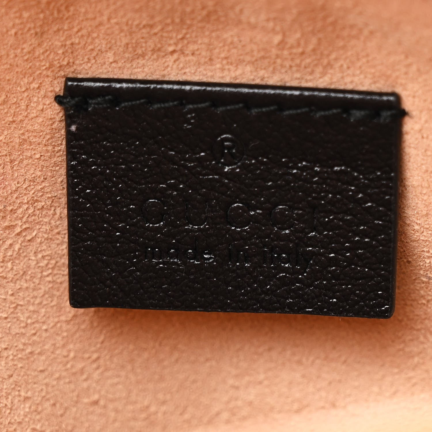 Gucci Azalea Calfskin Matelasse Diagonal Mini Torchon GG Marmont Round Shoulder Bag Cognac Black 6 of 11