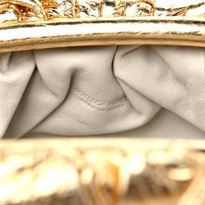 Bottega Veneta Metallic Crinkled Lambskin The Mini Pouch Oro 6 of 10