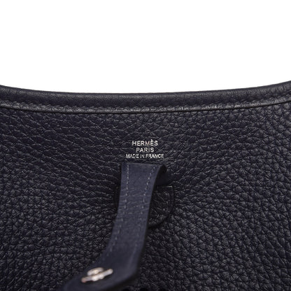 Hermes Taurillon Clemence Amazone Evelyne TPM Bleu Nuit Bleu Indigo 6 of 9