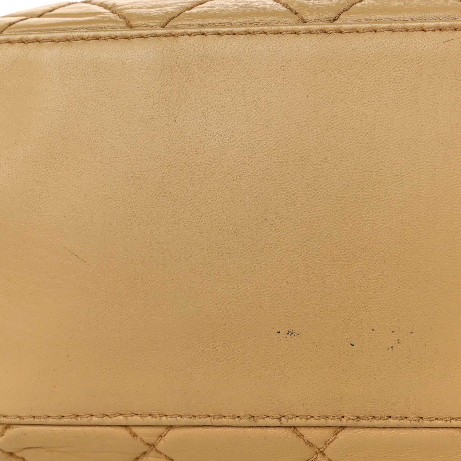 Chanel Lambskin CC Tortoise Handle Tote Beige 8 of 14