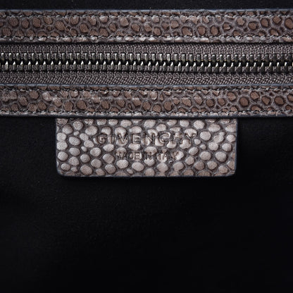 Givenchy Calfskin Crocodile Embossed Medium Lucrezia Tote Medium Grey 6 of 9