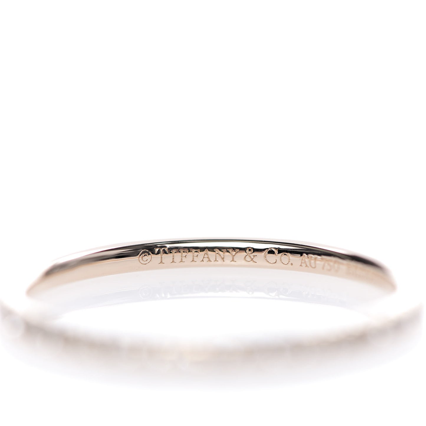 18K Rose Gold Diamond Metro Band Ring 52 6
