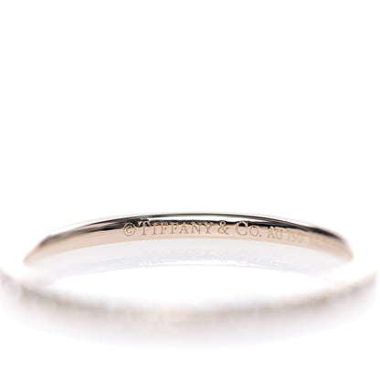 Tiffany 18K Rose Gold Diamond Metro Band Ring 52 6 4 of 6