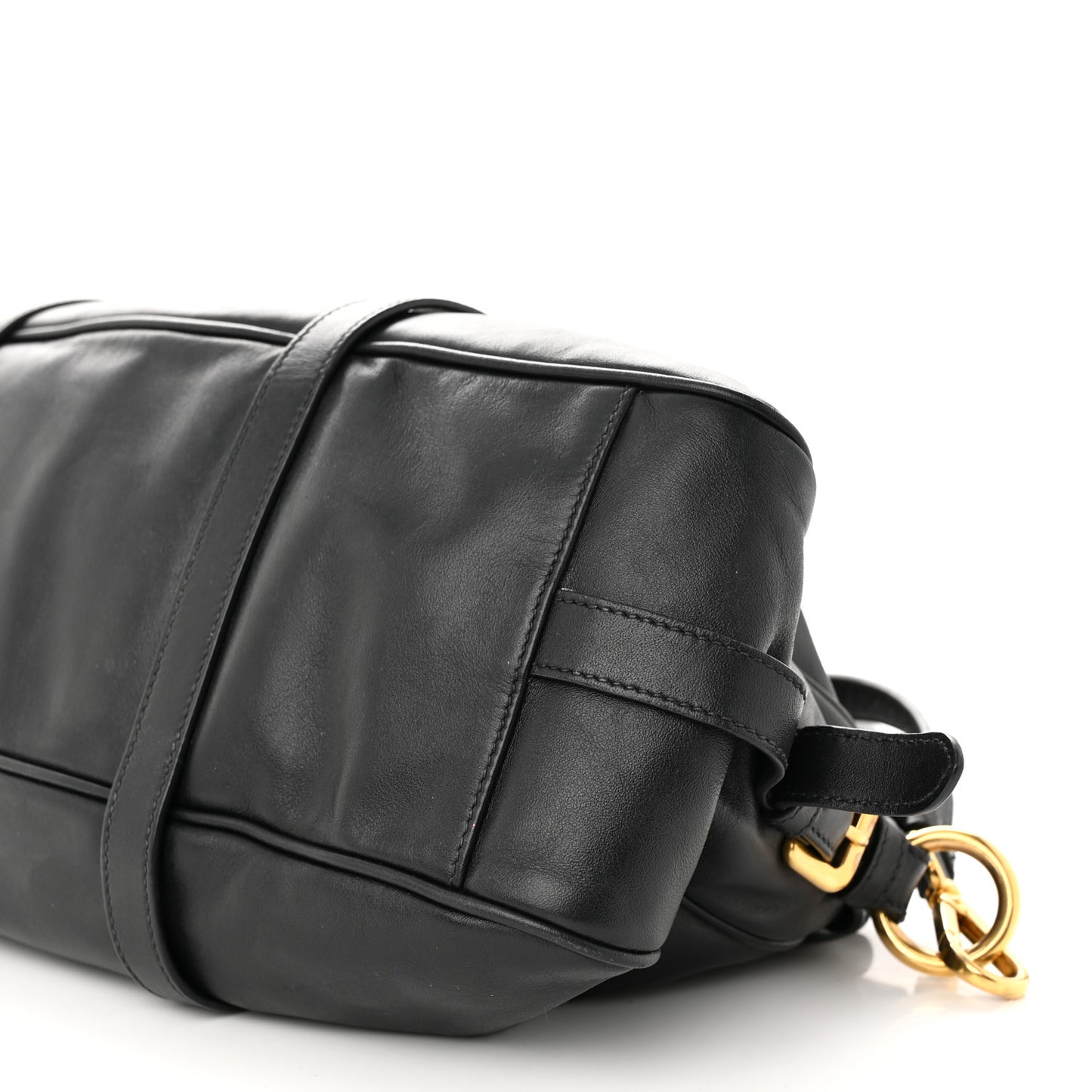 Soft Calf Shopping Satchel Black