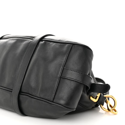 Prada Soft Calf Shopping Satchel Black 10 of 11