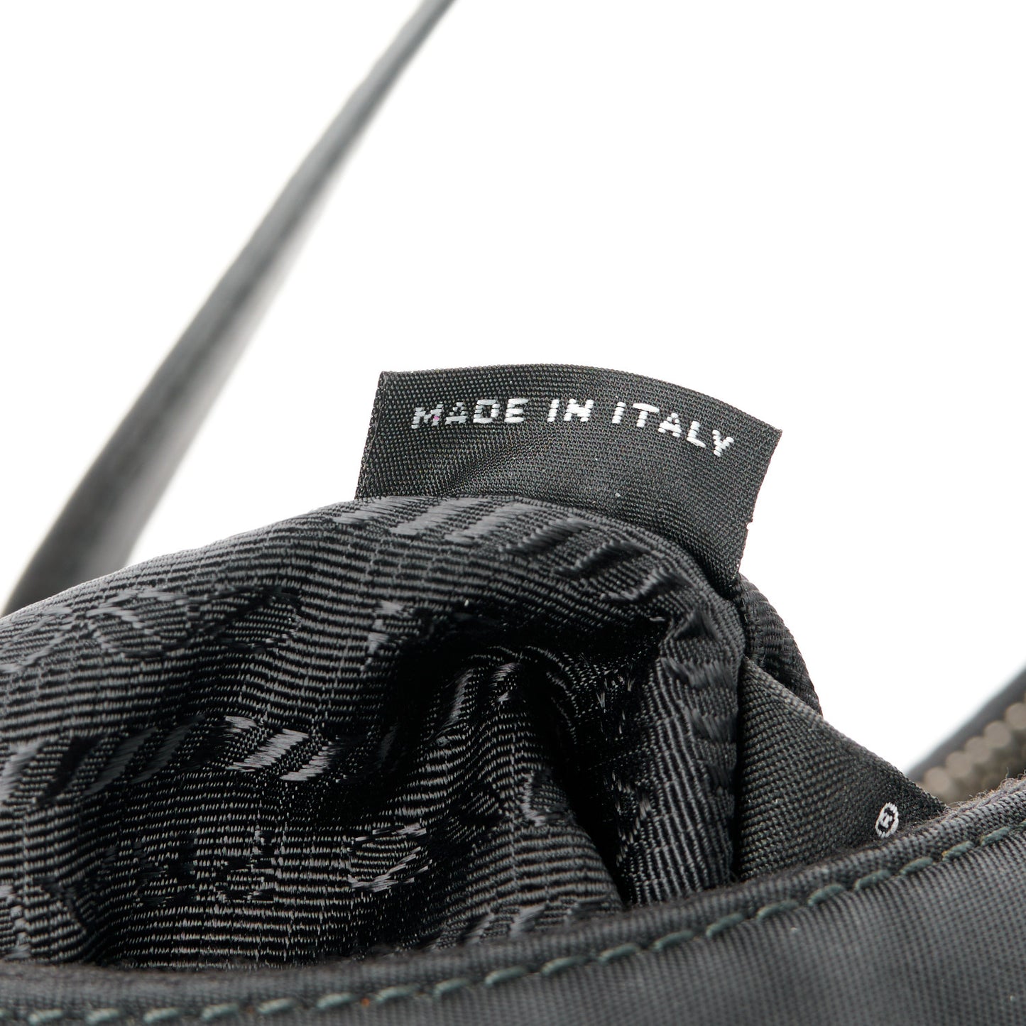 Tessuto Nylon Saffiano Mini Re-Edition 2005 Bag Black