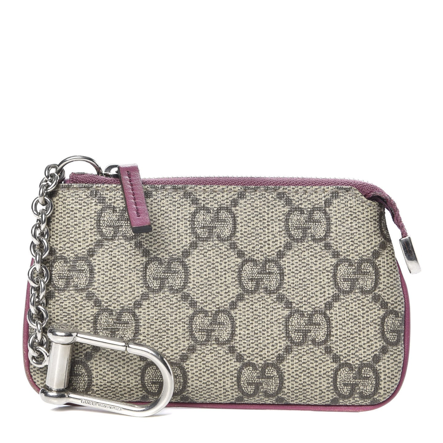 GG Supreme Monogram Key Case Beige Peonia Flower