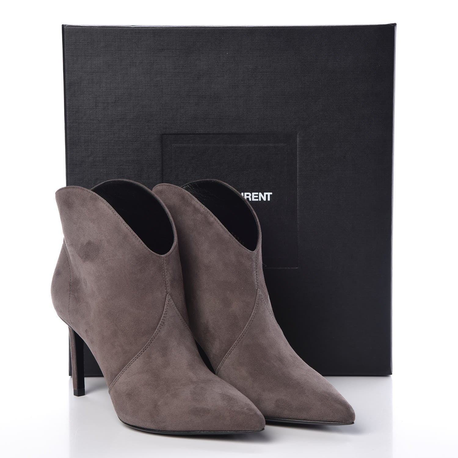 Saint Laurent Suede Paris 105 Boots 36.5 Road Grey 8 of 8