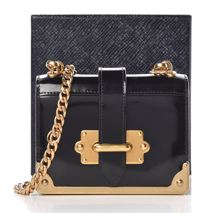 Prada Spazzolato Micro Cahier Bag Black 10 of 10