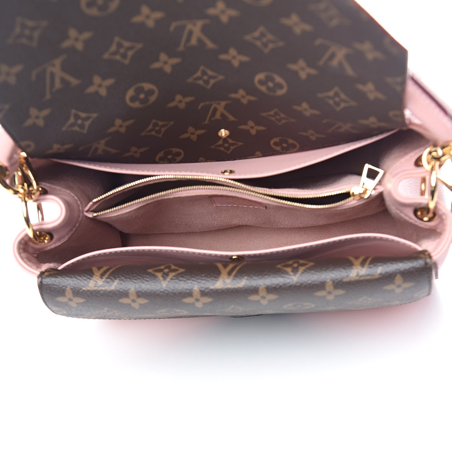 Louis Vuitton Grained Calfskin Monogram Double V Rose Poudre 6 of 12