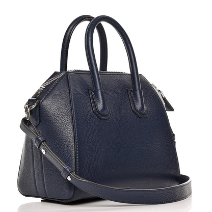 Givenchy Sugar Goatskin Mini Antigona Night Blue 4 of 9