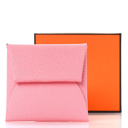 Hermes Chevre Mysore Verso Bastia Coin Purse Rose Confetti Brique 9 of 9
