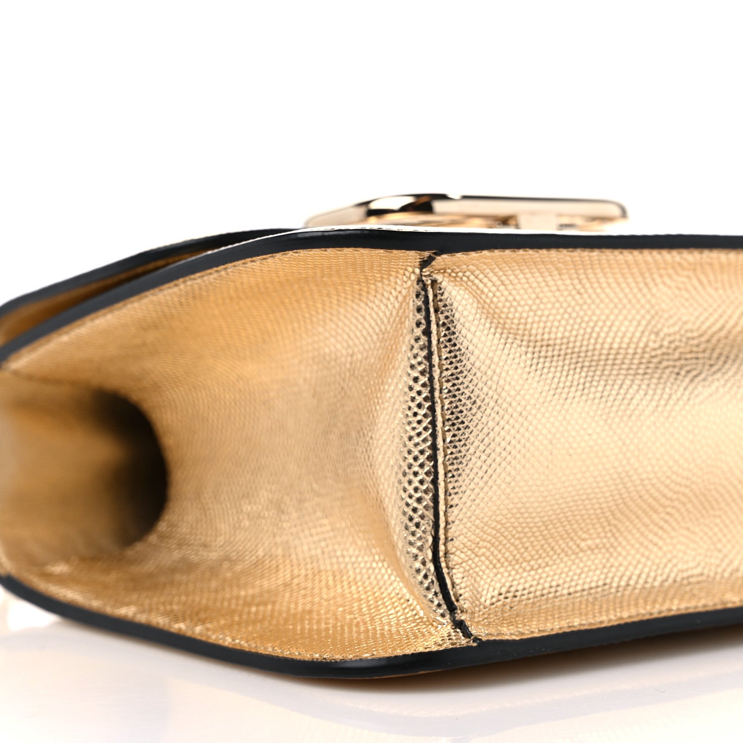 Valentino Garavani Metallic Snakeskin Small VSling Shoulder Bag Gold 7 of 11