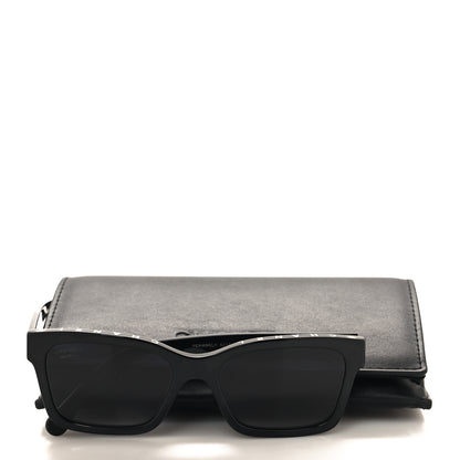Chanel Acetate Polarized Square Sunglasses 5417-A Black 8 of 8