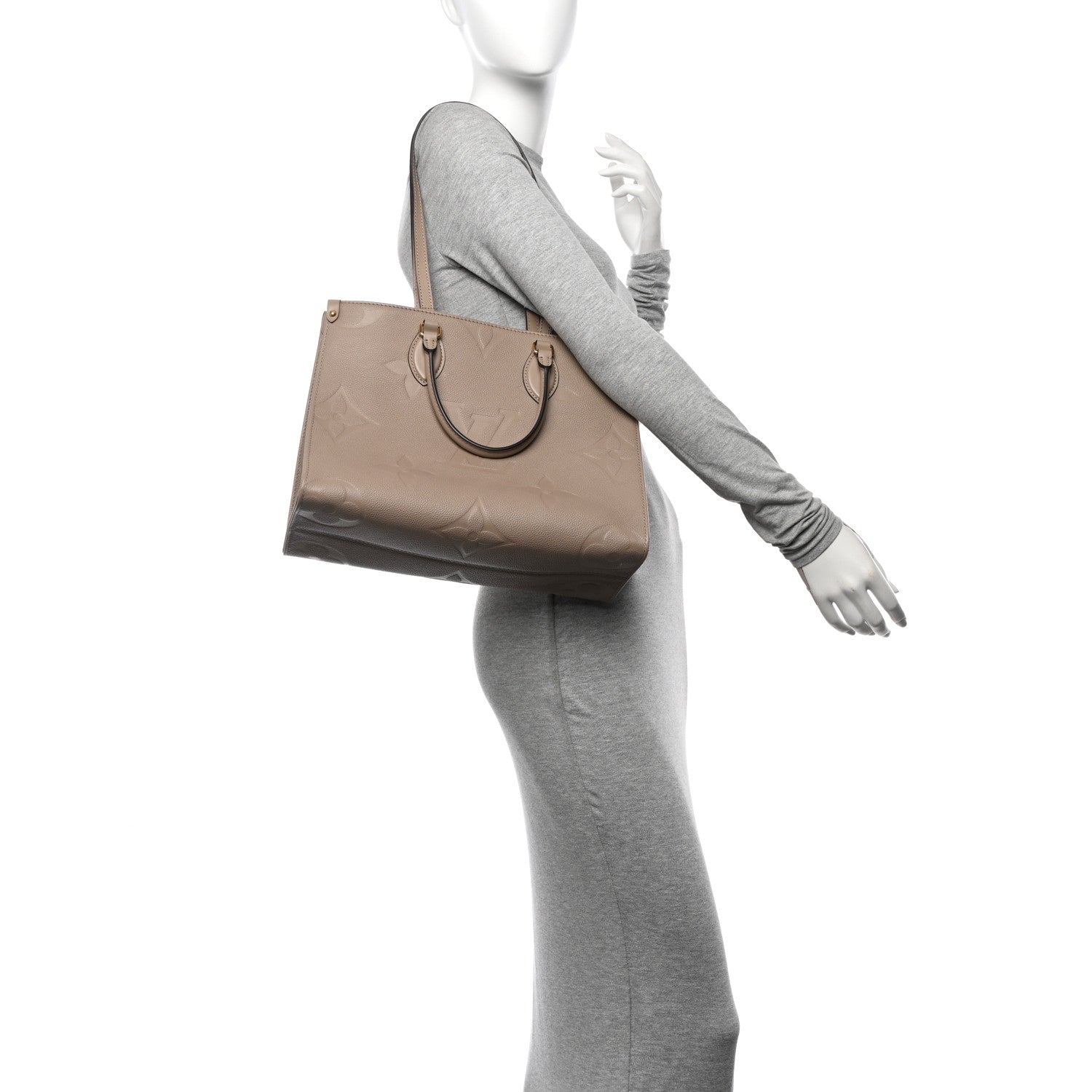 Louis Vuitton Empreinte Monogram Giant Onthego MM Tourterelle 2 of 12